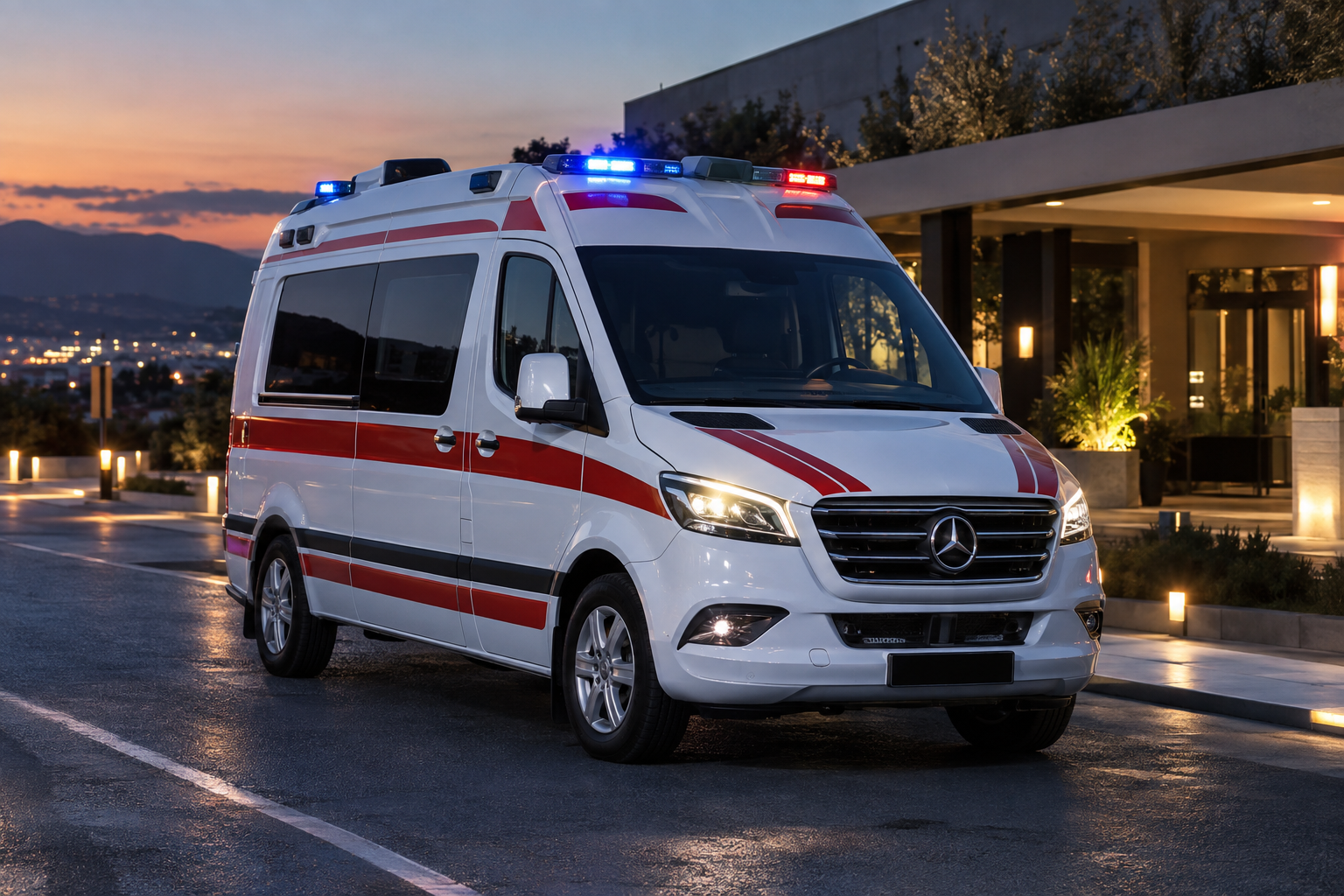 Ambulance privée Mercedes-Benz Vito de STE INJAD SOUFIANE à Khouribga